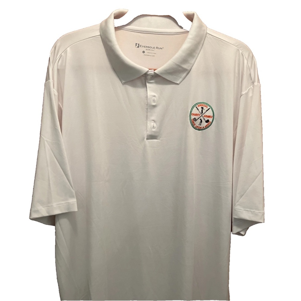 White Golf Polo - Once Upon A Hero